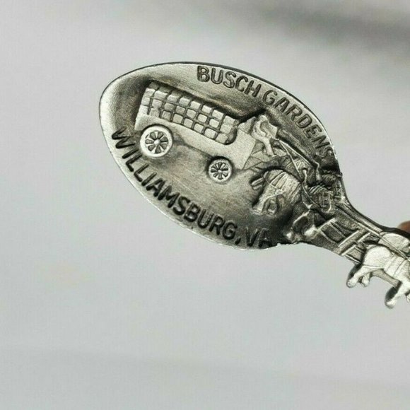 Busch Gardens Williamsburg VA Pewter Spoon - Picture 10 of 11